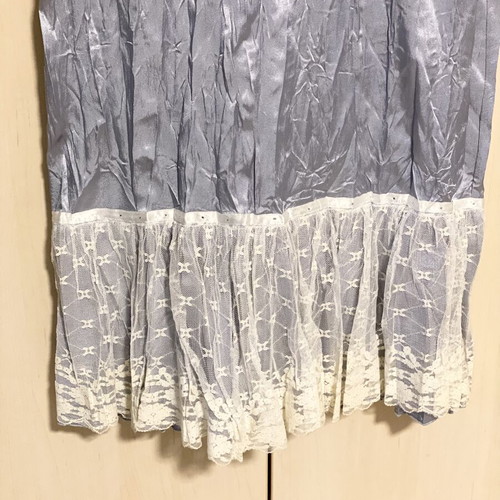Prince Oliver satin skirt with lace and rhinestones, new