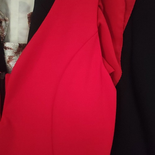Red long women's dress like new, size S-M