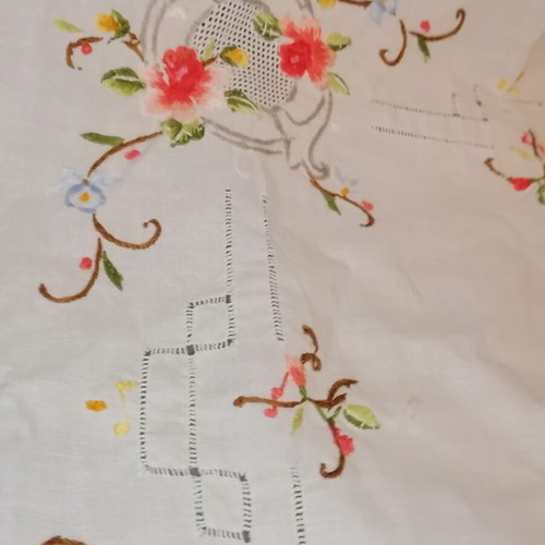 Handmade vintage fabric 0.90 x 0.90 m new condition
