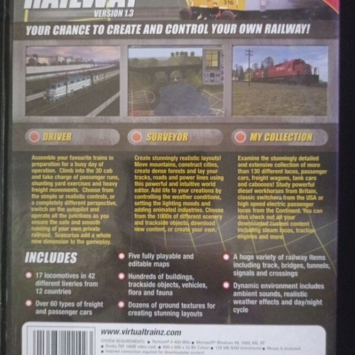 Trainz Virtual Railway PC game used