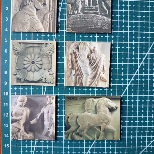 Set of 14 collectible magnets from Acropolis Museum like new
