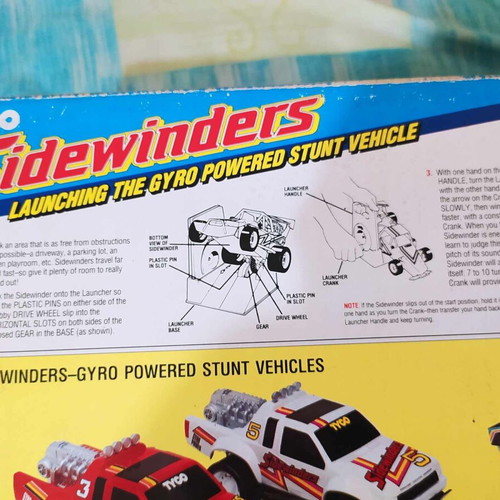 Tyco Sidewinders gyro powered stunt vehicle new