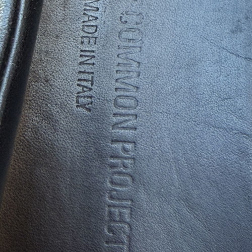 Common Projects Black Leather Sneakers EU 42 Unworn