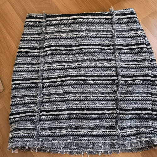 Tweed skirt and blouse set Mango suit like new, black and gray