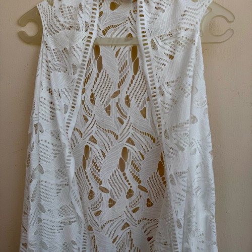 White lace beach kaftan Pink Woman like new, size M