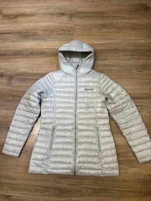 Marmot Verona 800fill Down Jacket women's puffer coat like new, size M, gray