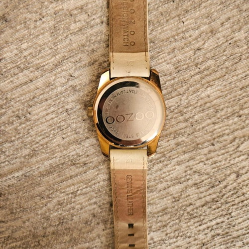 Oozoo wristwatch women's used, white 45 mm