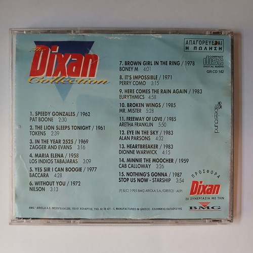 The Dixan Collection Best of the Best All Time Classics Vol 1 CD used, pop