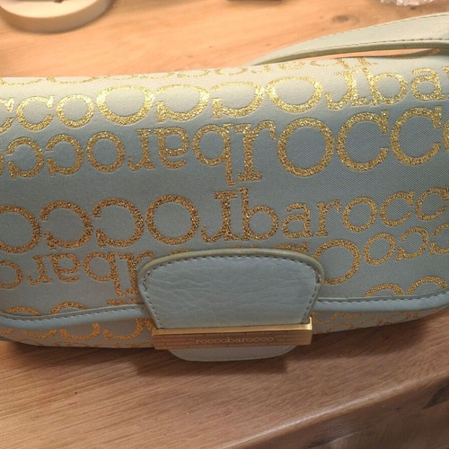 Rocco Barocco shoulder bag new, turquoise, small