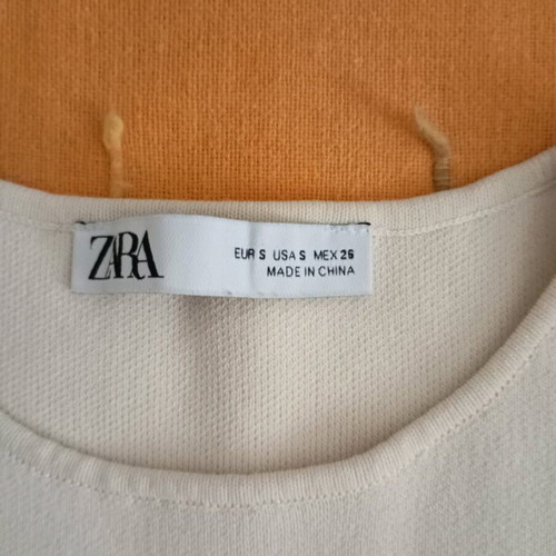 Zara women's blouse like new, size S, cream color