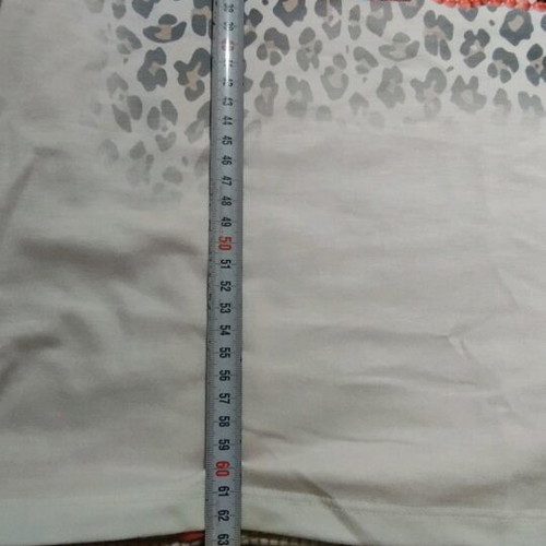 Women's blouse new with embroidered design, size M, white and orange