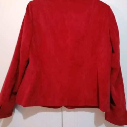 Kirsten blazer red fine corduroy size L like new