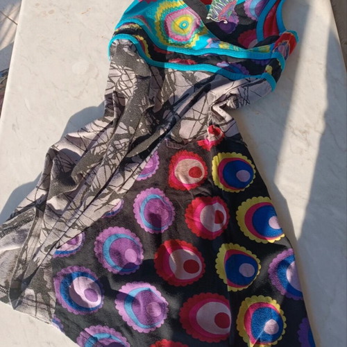 Desigual mako dress size XS like new, colorful, 100% cotton