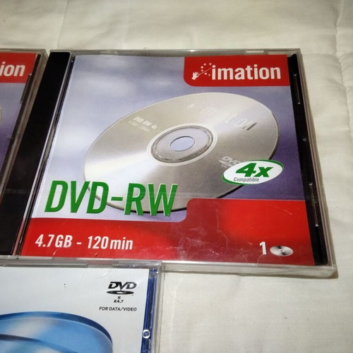 Imation DVD-RW 4.7 GB and TDK DVD-R pack, new, 3 discs