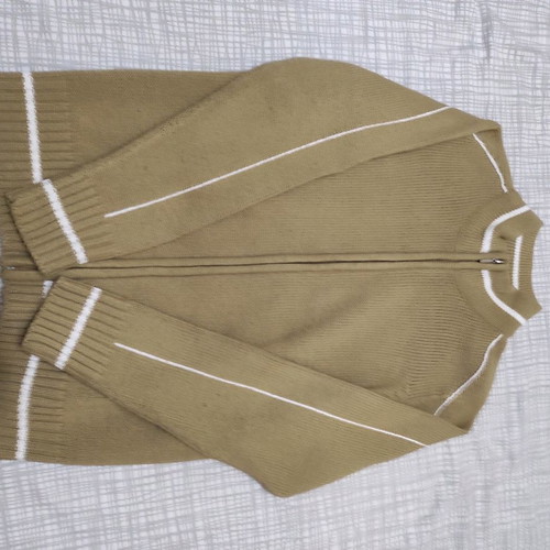 Women's cardigan Large new, brown to beige, knitted fabric
