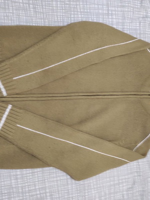 Women's cardigan Large new, brown to beige, knitted fabric