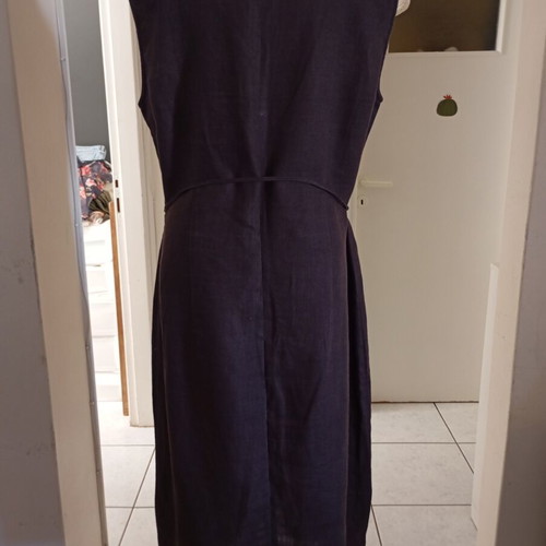 In Wear linen dress used, size 42, chocolate brown