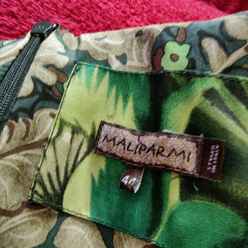 Jacket and skirt used, linen and silk with embroidery