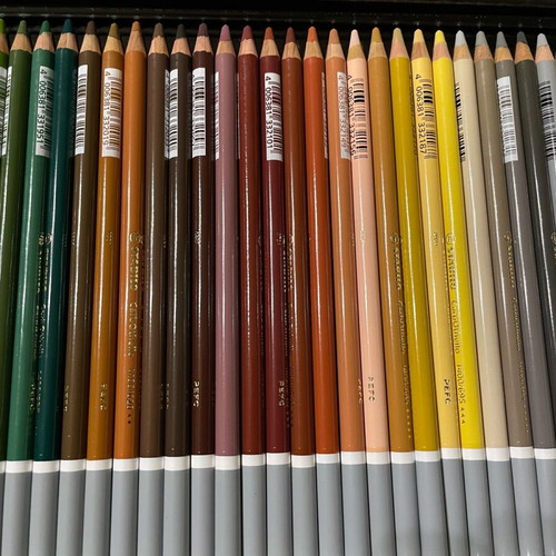 Stabilo Carbothello metal case with 60 pencils new