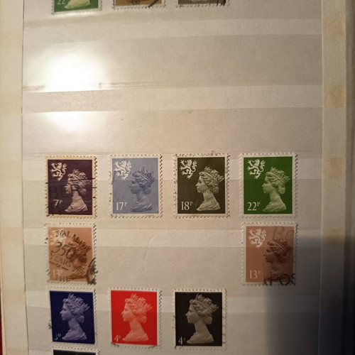 Authentic British Machin and Regional stamps used, collection of 41 pcs