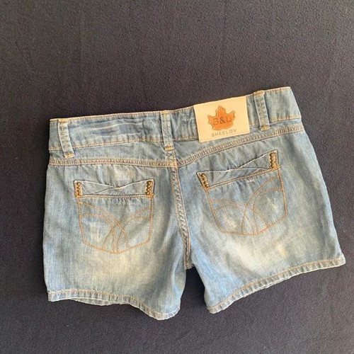 Distressed shorts size S used, blue