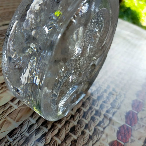 Glass candle holder used