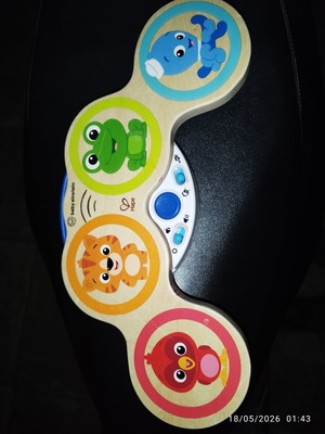 Hape Ξύλινο Τύμπανο Magic Touch για μωρά μεταχειρισμένο
