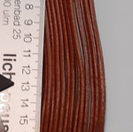 Multi-Strand Leather Cuff Bracelet, brown
