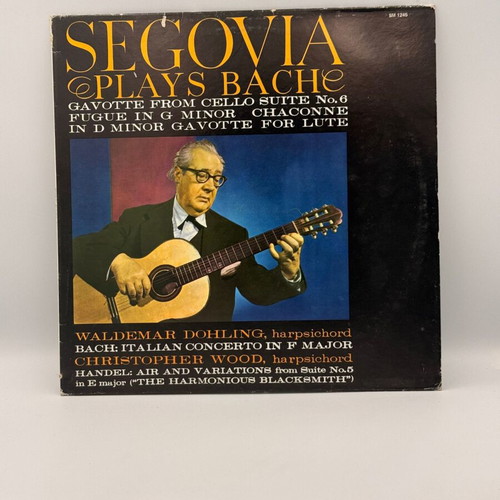 Segovia Plays Bach vinyl record used