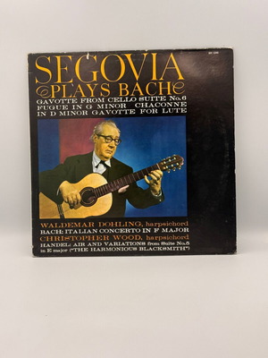 Segovia Plays Bach vinyl record used