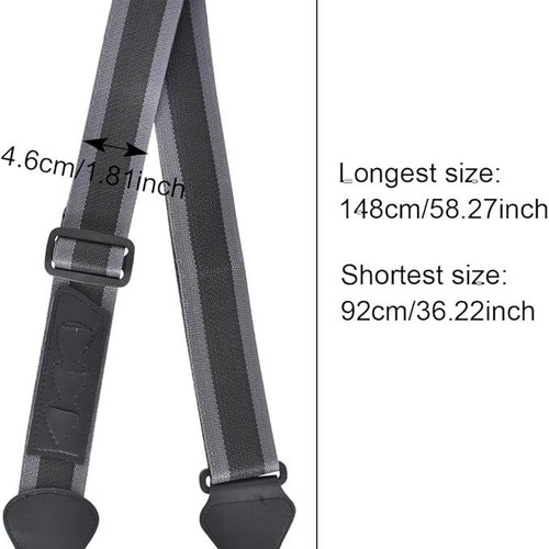 Adjustable woven guitar strap new, compatible with electric and acoustic guitars