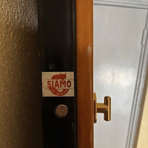 Security door double armored like new, dimensions 2.05x0.96 m