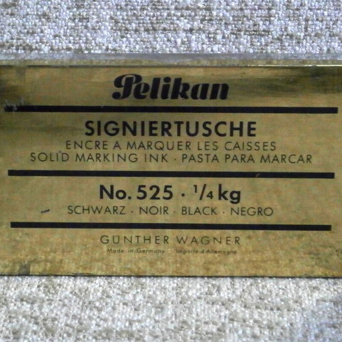 Pelikan Solid Marking Ink 1/4 Kg Black Vintage, new