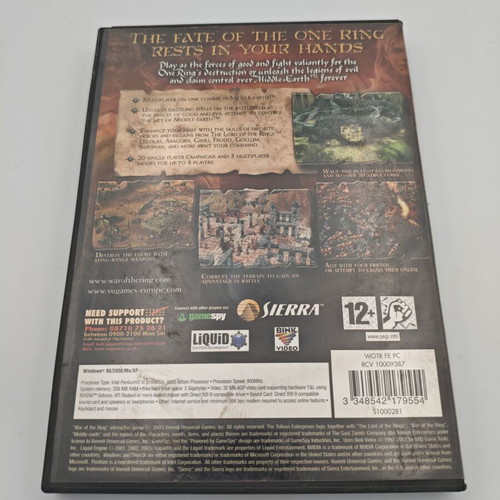 The Lord of the Rings War of the Ring PC like new
