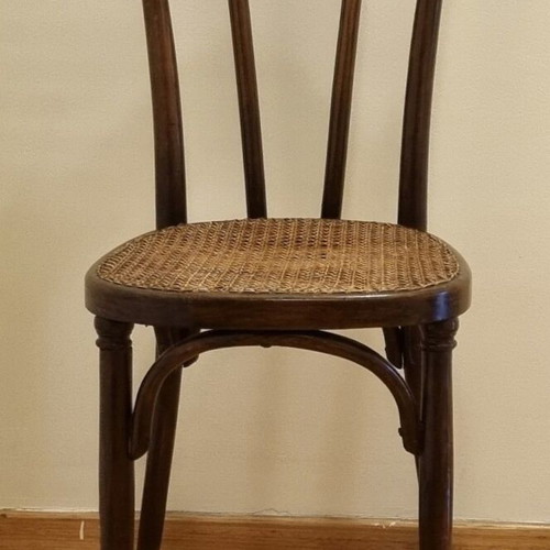 Wooden chair with cane like new
