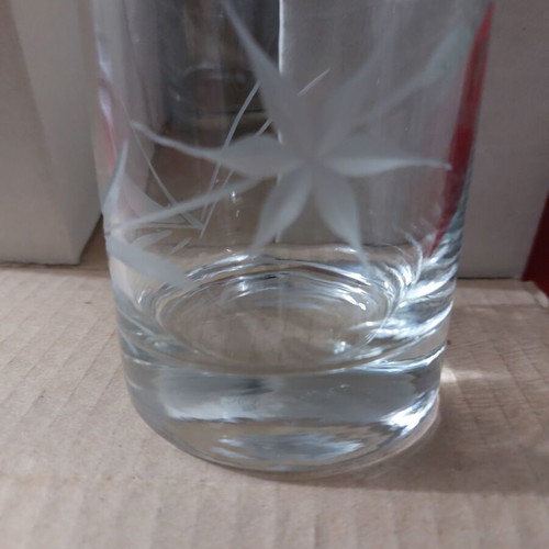 Kronos water and whiskey glass set new, 6+6 pieces