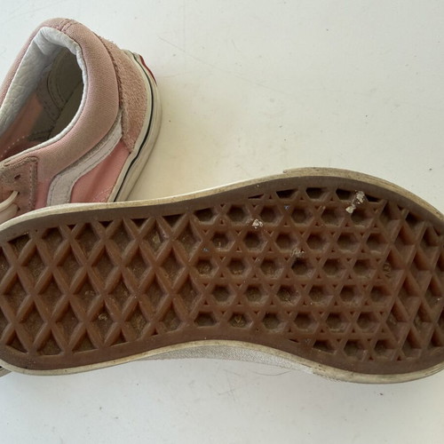 Vans sneakers size 27 used, pink suede with silicone laces