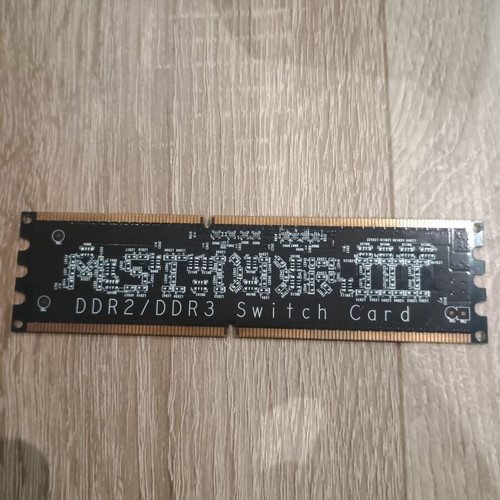 MSI MS-4123 DDR2/DDR3 Switch Card like new, retro hardware