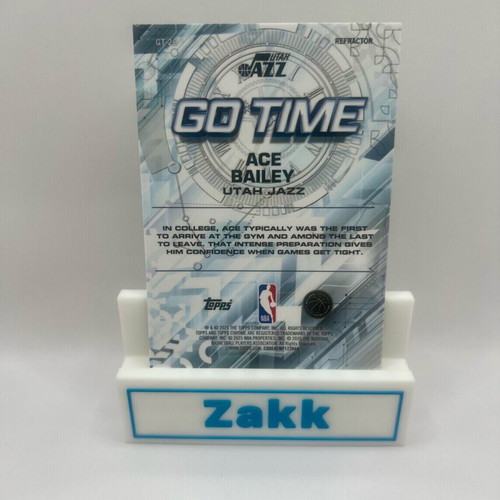 2025-26 Topps Chrome Go Time Ace Bailey #GT-20 Refractor like new