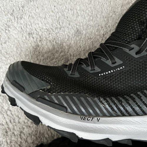 The North Face Vectiv Fastpack Mid Futurelight shoes used, waterproof membrane, size 43, gray