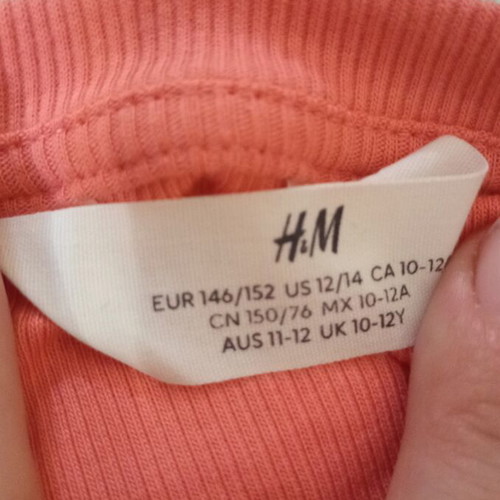 Girls' T-shirt H&M like new, size 152 cm, age 12