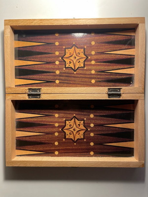 Mini chess, backgammon, checkers used without pieces