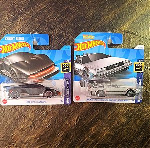 K.i.t.t. & back to the future hot wheels