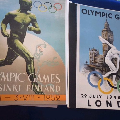 Olympic posters used, box set 1896-2004