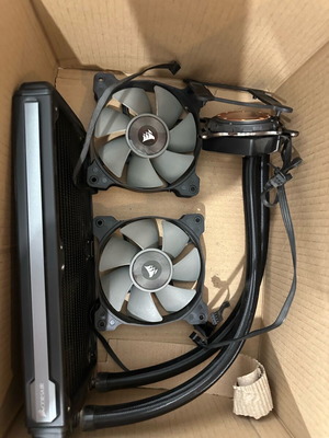 Corsair Hydro H100i v2 υδρόψυξη επεξεργαστή μεταχειρισμένη, διπλού ανεμιστήρα 120mm για Socket 115x
