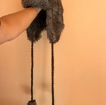 Winter fluffy hat new, brown, size M