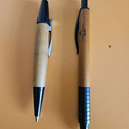 Faber Castell mechanical pencil and pen made of wood like new