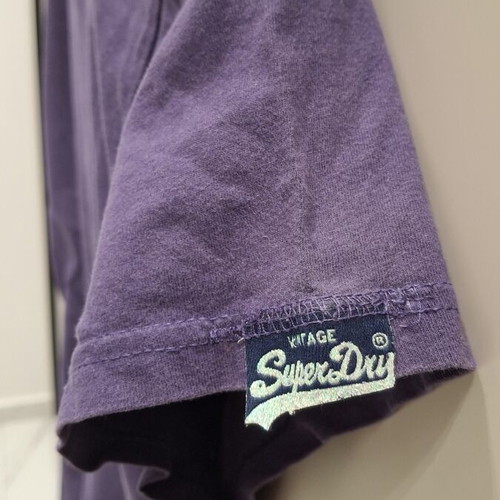 Superdry women's T-shirt, purple, size large