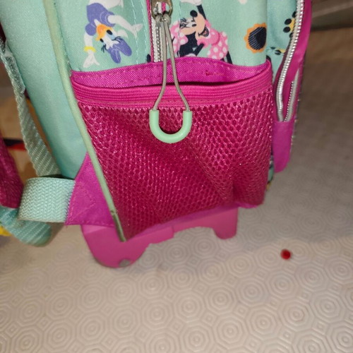 Minnie bag with wheels like new, pink