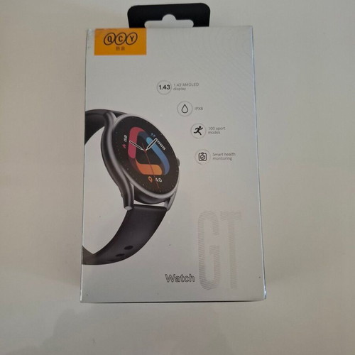Smartwatch QCY GT S8 Black 1.43” AMOLED new, 100 sports modes, waterproof